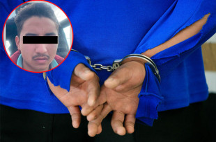 La SSEM detuvo a Jesús “N” de 18 años y a un menor de edad, probables implicados en el delito de portación de arma de fuego.