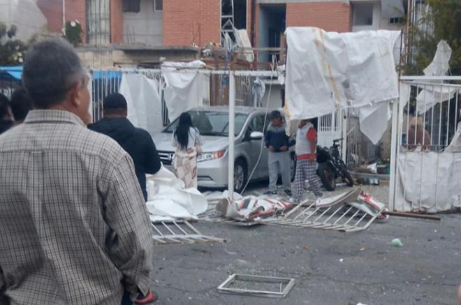 La explosión derivó de una fuga en uno de los tanques de gas LP.