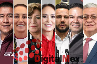 Felipe Arvizu, Claudia Sheinbaum, Delfina Gómez, Cristina Ruiz, Anuar Azar, Enrique Vargas, Cristóbal Castañeda
