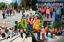 Con participación de 105 mil integrantes de la comunidad universitaria, se evacuaron 80 instalaciones en aproximadamente tres minutos.