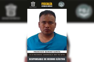 Francisco Quirino García fue trasladado a un penal de la zona, donde quedó a disposición de la autoridad judicial.