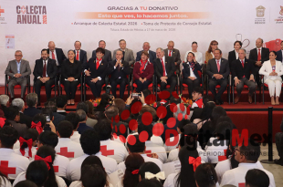 Delfina Gómez Álvarez encabezó el arranque de la Colecta Nacional 2026 de la Cruz Roja en el Estado de México, donde llamó a fortalecer el apoyo ciudadano para salvar vidas.