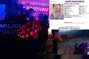 Después de casi un mes de búsqueda, Gabriela, de 14 años, fue localizada con vida en Toluca.