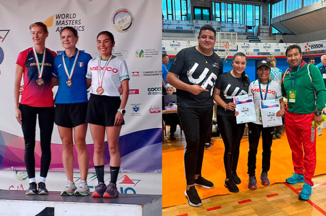  Su esfuerzo fue recompensado con una histórica medalla de bronce.