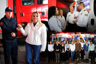 #Video: Romina Contreras entrega equipo todo terreno a Bomberos y Unidad de Rescate de #Huixquilucan