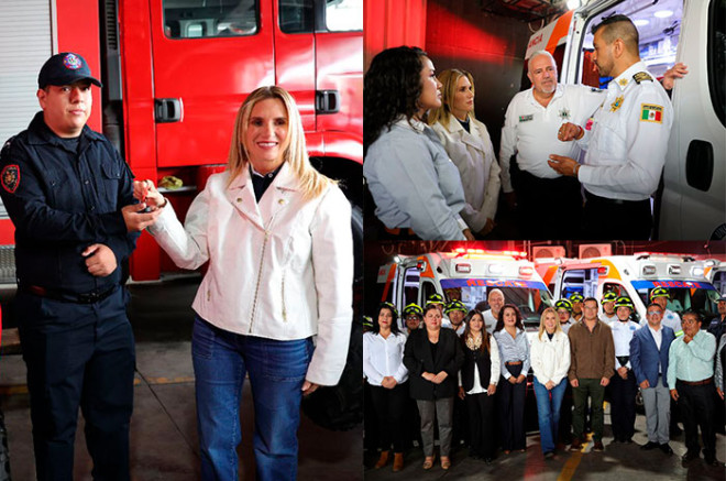 #Video: Romina Contreras entrega equipo todo terreno a Bomberos y Unidad de Rescate de #Huixquilucan