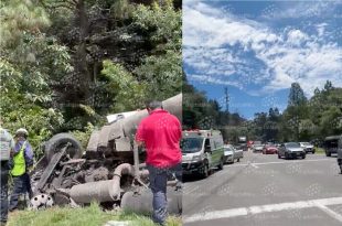 El accidente ocurrió en el paraje La Escondida, en Ocoyoacac, y provocó afectaciones a la circulación con dirección a Toluca.