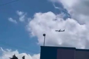 #Video: Captan imponente avión Boeing 777-9 realizando pruebas en Toluca