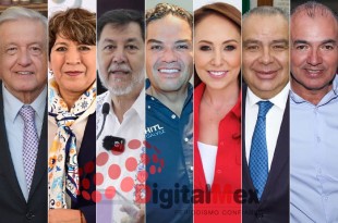 AMLO, Delfina Gómez, Gerardo Fernández, Enrique Vargas, Cristina Ruiz, Jesús Izquierdo, Rigoberto López