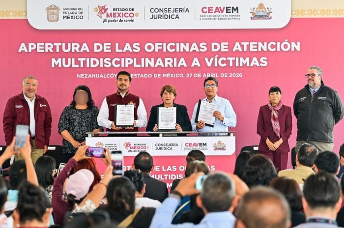 Firma del Convenio de Coordinación para fortalecer la atención integral a víctimas en Nezahualcóyotl.