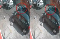 Operador de pipa desciende de su unidad segundos antes de ser atacado a balazo.
