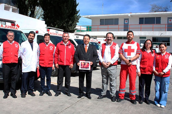 El Ayuntamiento de Toluca reconoció la importancia de la Cruz Roja en seguir ofreciendo servicios de calidad