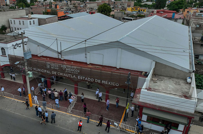 #Video: Con inversión de 19.6 mdp, Delfina Gómez entrega mercado en #Chiautla; genera más de mil 700 empleos