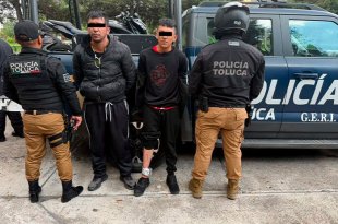 José Jesús “N” y Rodrigo “N” quedaron a disposición de la autoridad judicial tras ser capturados por elementos del Grupo Espartanos.
