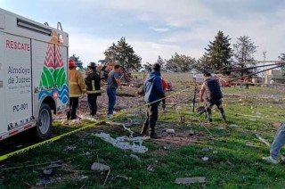La zona del siniestro se encuentra acordonada por personal de Protección Civil