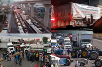 Este 24 de noviembre, transportistas y campesinos realizan un paro nacional con bloqueos en carreteras, casetas y aduanas en al menos 25 estados de México