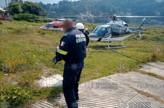 Para las maniobras de auxilio se utilizaron dos helicópteros del Grupo Relámpagos.