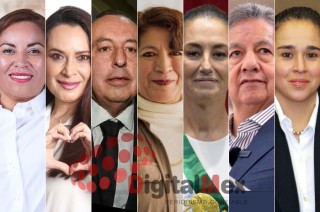 Nancy Valdez, Erika Olea, José Luis Cervantes, Delfina Gómez, Claudia Sheinbaum, Higinio Martínez, Amalia Pulido