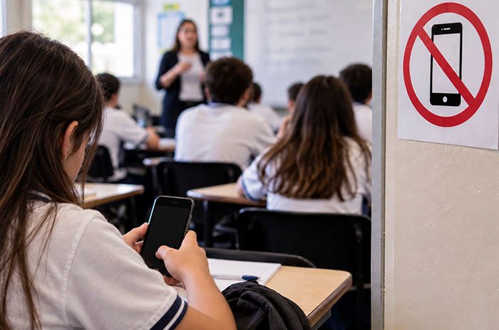 El uso de celulares será restringido en primarias y secundarias.