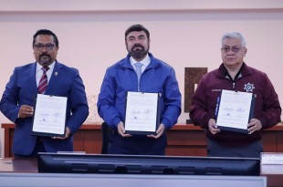 Firmaron el convenio “Marco de Coordinación para la Ejecución por Encargo de Obras Públicas”.