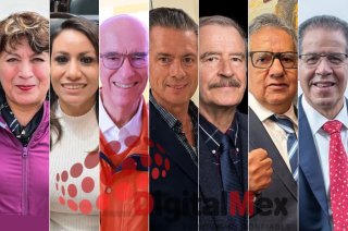 Delfina Gómez, Ruth Salinas, Dante Delgado, Enrique Peña, Vicente Fox, Higinio Martínez, José Martínez