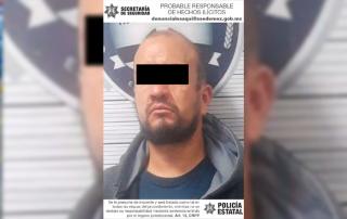 Fue acusado de amenazar con un arma punzocortante y despojar de 400 pesos en efectivo al empleado y así como no haber liquidado el costo del combustible