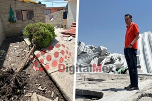 #Video: En un respiro perdieron todo; tornado arrasó con casas en #Toluca