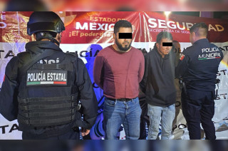 Benjamín “N” de 25 años y Simón “N” de 30 años de edad fueron trasladados a la Agencia del Ministerio Público correspondiente, donde se determinará su estatus legal.