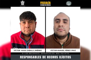 Víctor Hugo Zavala Jiménez y Víctor Manuel Pérez Cruz fueron sentenciados a 48 años y nueve meses de prisión.
