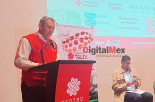 Joel Fabela, reconoció lo mucho que la Cruz Roja Mexicana hace por Toluca 