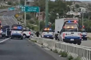 #Video: Pánico por persecución y balacera en autopista Chamapa-Lechería