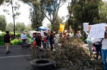 La protesta provocó largas filas y afectaciones para automovilistas con dirección a Texcoco