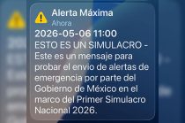 Miles de usuarios recibieron el mensaje “Esto es un simulacro” en sus celulares como prueba del sistema de alertamiento.