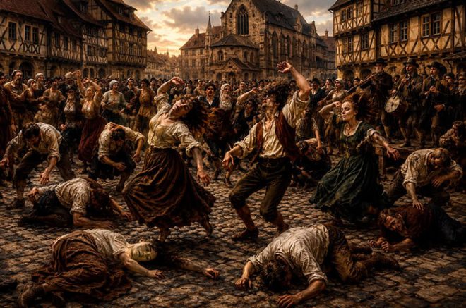Más de 500 años después, especialistas aún debaten qué provocó la misteriosa epidemia del baile que dejó agotamiento extremo y presuntas muertes.
