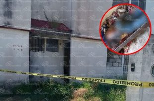 Domicilio del fraccionamiento Colinas del Sol, en Almoloya de Juárez, donde fue localizado un hombre sin vida.