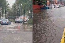 Las fuertes lluvias provocaron inundaciones y encharcamientos en distintas vialidades de Cuautitlán Izcalli, además de la suspensión de clases en dos planteles.