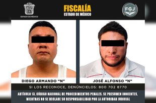 Diego Armando “N” y José Alfonso “N” fueron vinculados a proceso por su probable participación en el homicidio de una menor de 15 años en Naucalpan.
