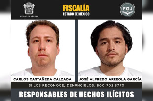 Carlos Castañeda y José Alfredo Arreola fueron condenados a 20 años por robar un taxi con violencia en Zinacantepec.