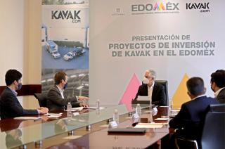 Encabezó la presentación de proyectos de inversión, que la empresa de servicios de compra-venta de autos KAVAK