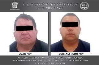 Luis Alfredo “N”, alías “Fredy” y a Juan “N”, alias “El Oso”