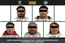 Los cinco detenidos presuntamente involucrados en el homicidio dentro del centro de rehabilitación Grupo Centradic