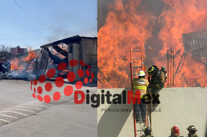 Bomberos y Protección Civil mantienen labores; no hay lesionados.