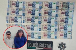 La policía aseguró numerario apócrifo con valor nominal de 10 mil pesos