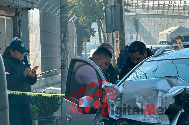 #Video: Muere automovilista tras chocar contra camión de carga en #Toluca