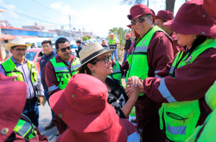 Autoridades supervisan trabajos de limpieza, iluminación y mantenimiento en la Quinta Zona.