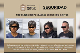 Luego de hacerles saber los derechos que la ley les confiere, los cuatro detenidos, junto con los indicios asegurados, fueron presentados ante la Agencia del Ministerio Público