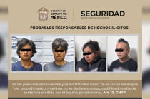 Luego de hacerles saber los derechos que la ley les confiere, los cuatro detenidos, junto con los indicios asegurados, fueron presentados ante la Agencia del Ministerio Público