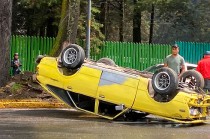 El accidente tuvo lugar frente al Parque Metropolitano del Bicentenario