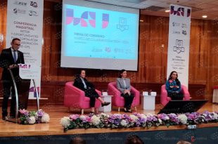 Autoridades del IEEM, TEEM e INE durante la firma del convenio de colaboración que busca fortalecer la capacitación, la coordinación institucional y la preparación rumbo al proceso electoral de 2027 en el Estado de México.