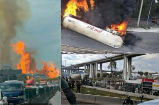 Explosión de pipa en Iztapalapa